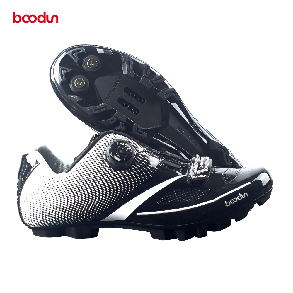 BOODUN 2018 hombres ultraligero Pro autobloqueo ciclismo zapatos montaña bicicleta MTB zapatos reflectantes bicicleta triatlón carreras zapatos