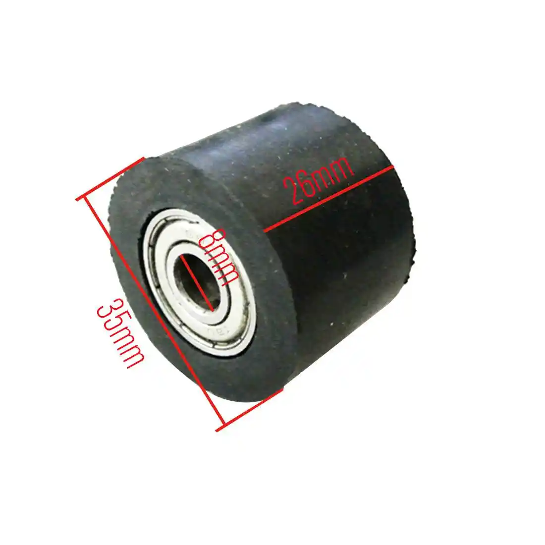 Black Chain Pulley Roller Tensioner 8mm Fit For XR CRF50 KLX110 Pit Dirt Bike Black Chain Pulley Roller Tensioner 8mm Fit For XR CRF50 KLX110 Pit Dirt Bike
