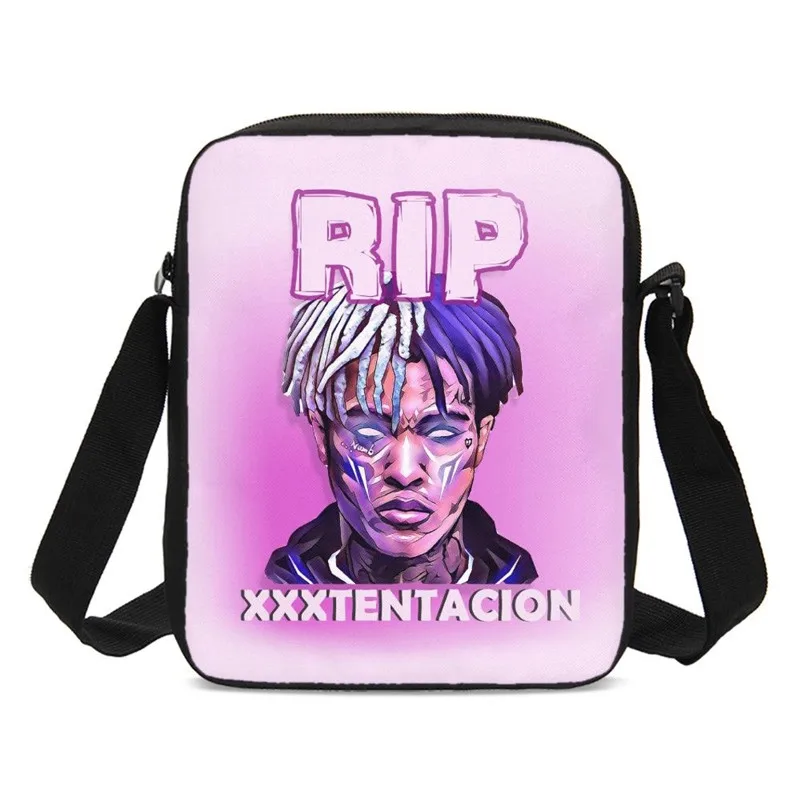 

VEEVANV Messenger Bags Boys Girls Hip Hop Style Xxxtentacion 3D Printing Crossbody Bags Shoulder Bags Handbags Casual Sling Bags