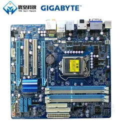 Оригинальная б/у настольная Материнская плата Gigabyte GA-H55M-UD2H H55 LGA 1156 i7 i5 i3 DDR3 16G SATA2 USB2.0 DP E-Sata ieeee1394 Micro-ATX