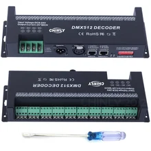 30 channel DMX 512 RGB LED strip controller dmx decoder dimmer driver DC9V-24V 2A/CH