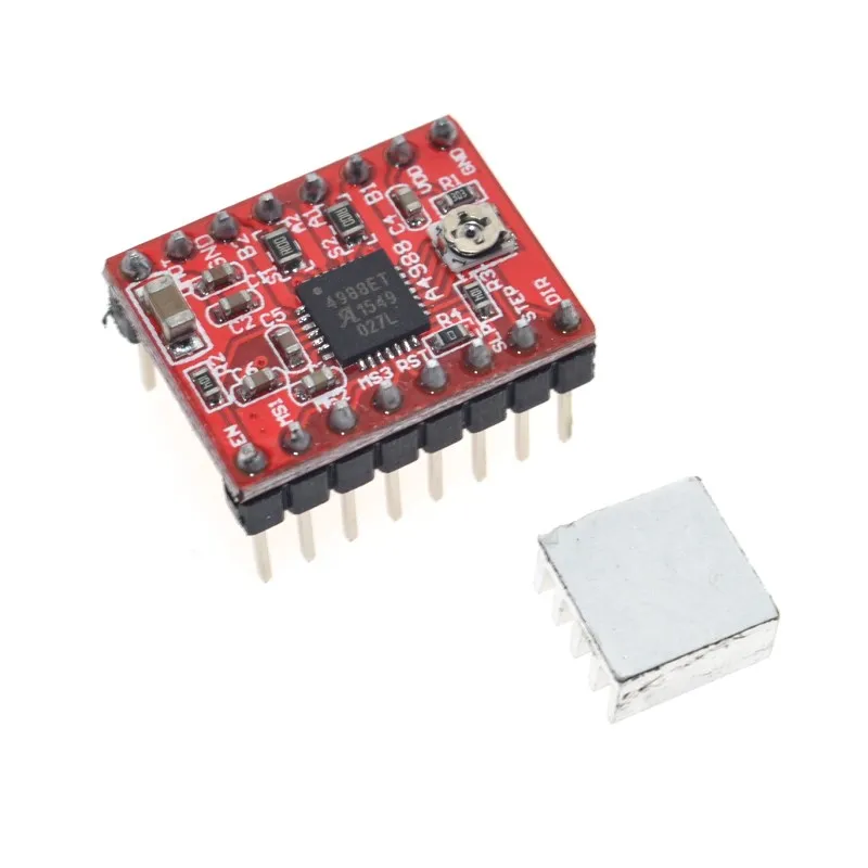 

A4988 1PCS Reprap Stepper Driver pololu A4988 stepper motor driver module with aluminum heat sink for