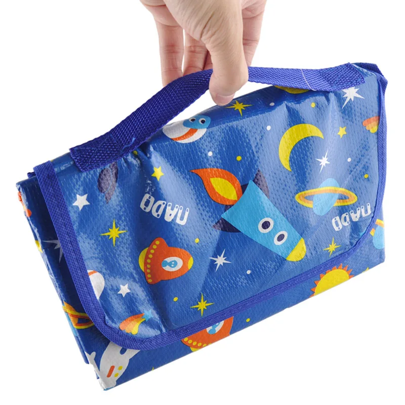 180*160 سنتيمتر الشاطئ التخييم حصيرة للنزهات الكرتون سهلة المحمولة الطفل الزحف الحصير متعددة أضعاف للماء 4 نمط