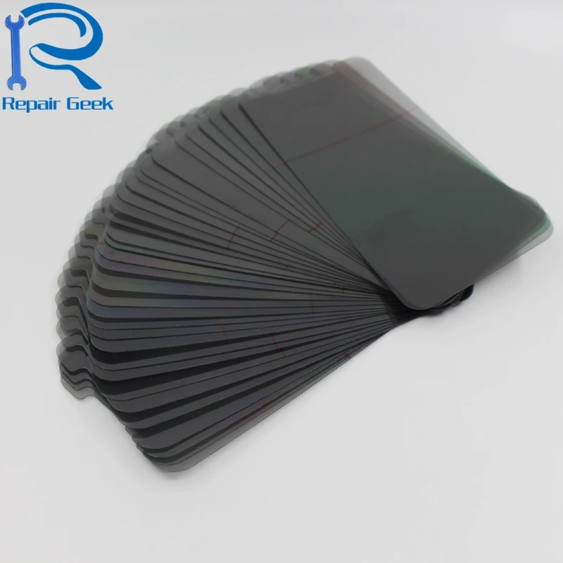 

50pcs LCD Polarizer Polarization Light Film For iPhone X XS Max LCD Filter Polarizing Polaroider For iPhone XR Replacement Parts