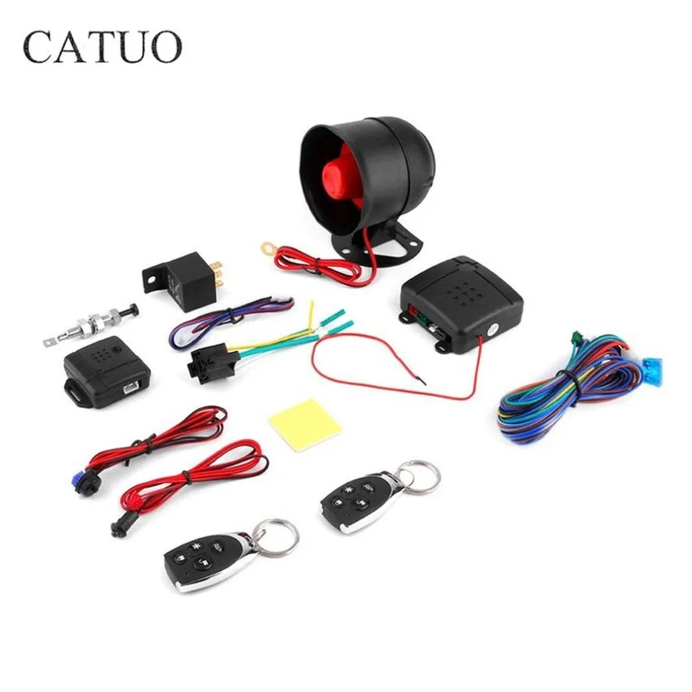 

Universal 1-Way Car Alarm Vehicle System Protective Security System Keyless Entry Siren + 2 Remote Control Burglar