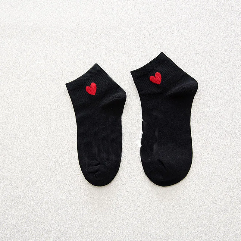 

Women Fashion love heart Patterns Cotton spring summer winter Socks Cute Cartoon Sock Female Short Socks ankle socks