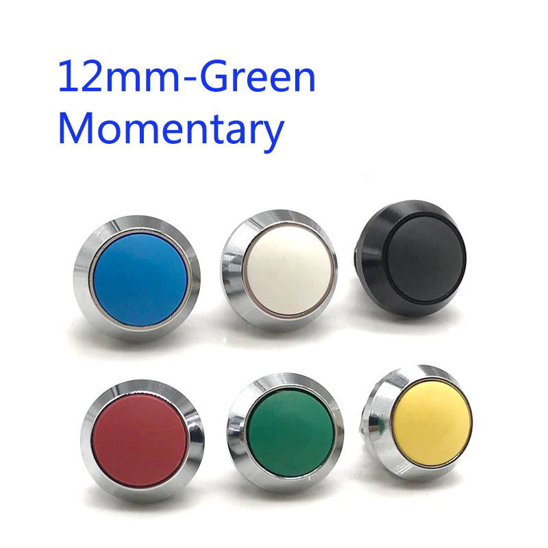 

12mm Green Dome Head Momentary Push Button Switch 2A/36VDC
