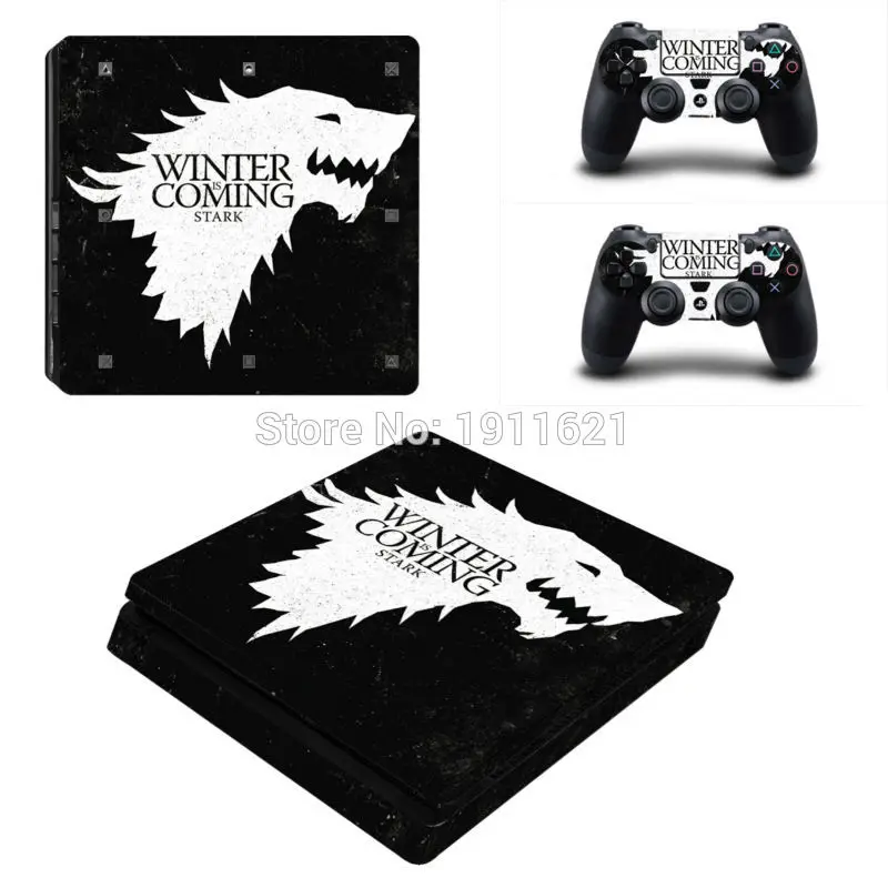 Скоро зима наклейка кожи для PS4 Slim консоли чехол Sony playstaion 4 Decal Наклейки + 2 шт.