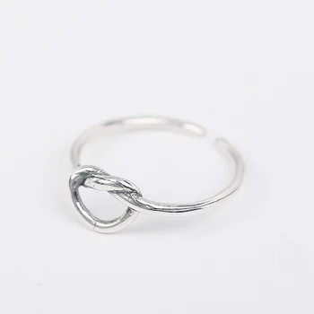 

Bijoux Bohemian Vintage 925 Sterling Silver Heart Rings For Women Wedding Large Open Rings Girls Fancy Jewelry Wholesale