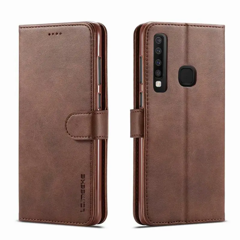 Кожаный чехол для Samsung Galaxy A9 2018 чехол-книжка бумажник сумки Coque A9s телефона A 9 |