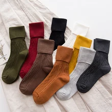 Повседневные теплые толстые хлопковые носки для мужчин и женщин; модные модельные носки