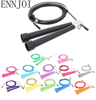 

3M Single Jump Bearing Skipping Ropes Cable Steel Adjustable Fast Speed Fitness Aerobic Jumping Exercise Equipment