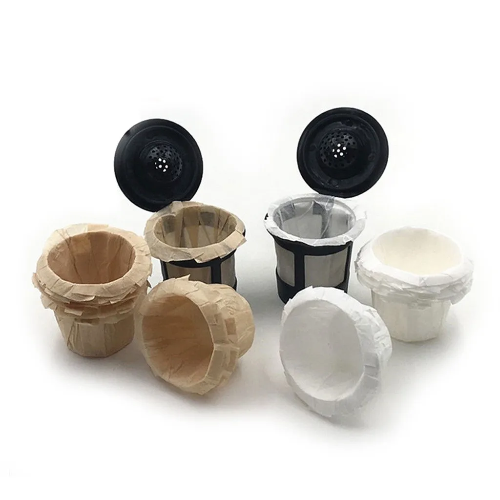 

10/100Pcs Coffee Filter Paper Cup Coffee Capsule Disposable Paper Cup Food Grade Cup Shape Filters Kitchen Coffeeware