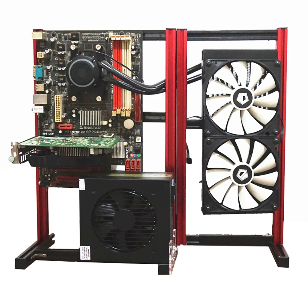 ITX MATX ATX PC Test Bench Expansion Foldable Computer Open PIO Frame Overclock Air Case Aluminum HTPC Support Graphics Card ITX MATX ATX PC Test Bench Expansion Foldable Computer Open PIO Frame Overclock Air Case Aluminum HTPC Support Graphics Card