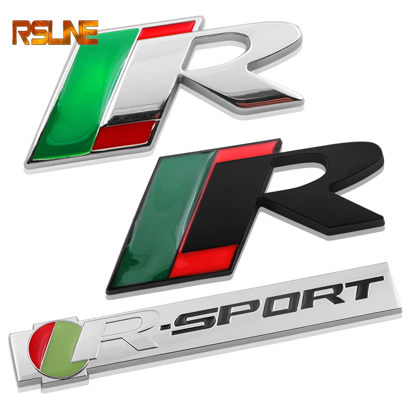 

3D Metal fashion Metal R SPORT Auto Car Stickers Badge Emblem Car Styling For Jaguar XK XF XJ XFR Car styling Accessories