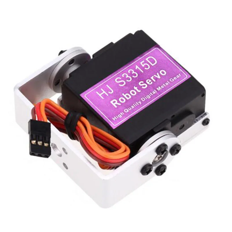 

Hot HJ S3315D Metal 15KG Torque Brushless Motor 180 Rotating Digital Robot RC Servo with Straight Mouting