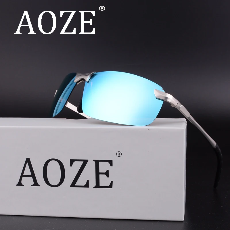 AOZE открытый поляризационные солнцезащитные очки для женщин для мужчин брендовая дизайнерская обувь классический металлические солнцезащитные очки