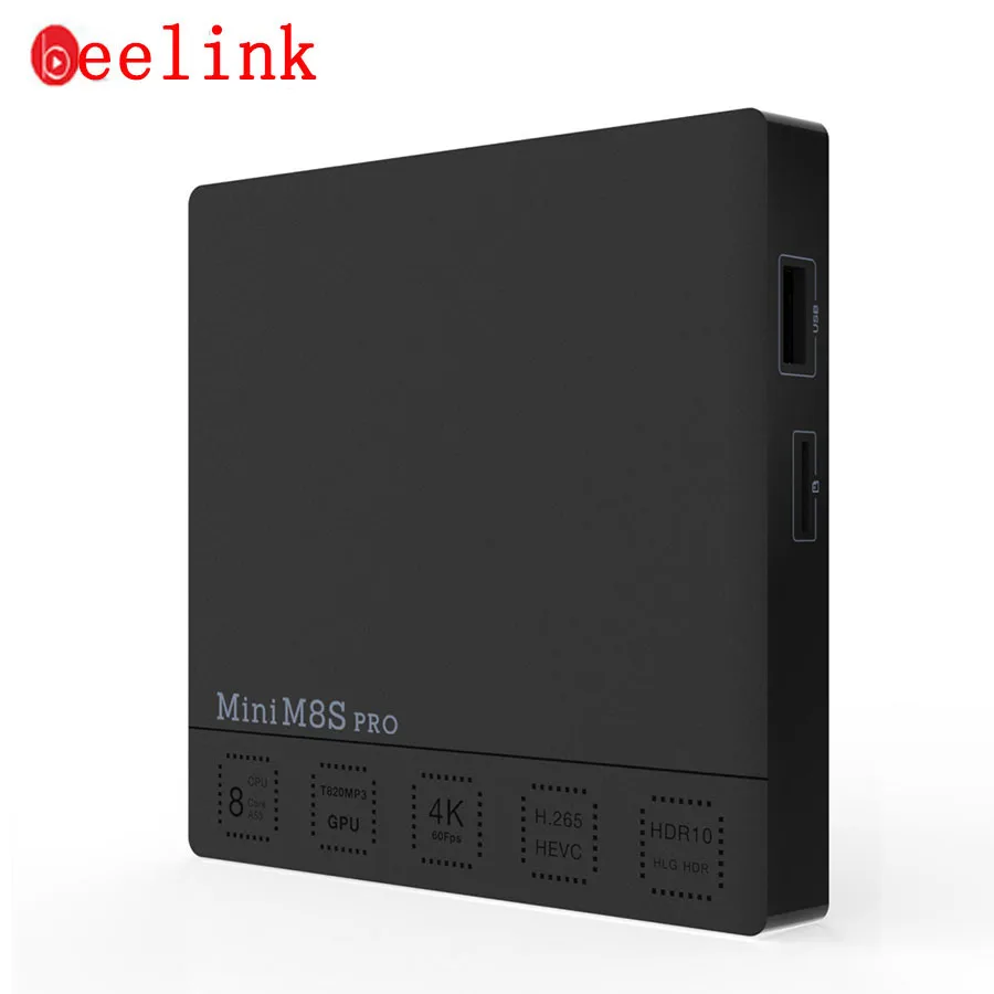 Original Beelink Mini M8S PRO Set-top Boxes Amlogic S912 Octa Core 64Bit Android Smart TV Box DDR3 2GB 16GB BT Wifi Media Player