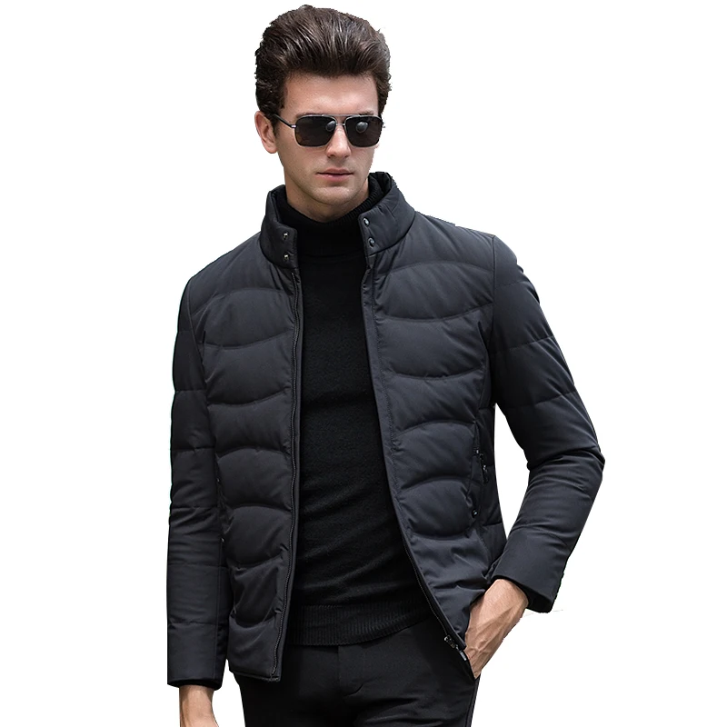 Men down jacket, thicken and short style with stand collar, slim fit, winter new style, warm and