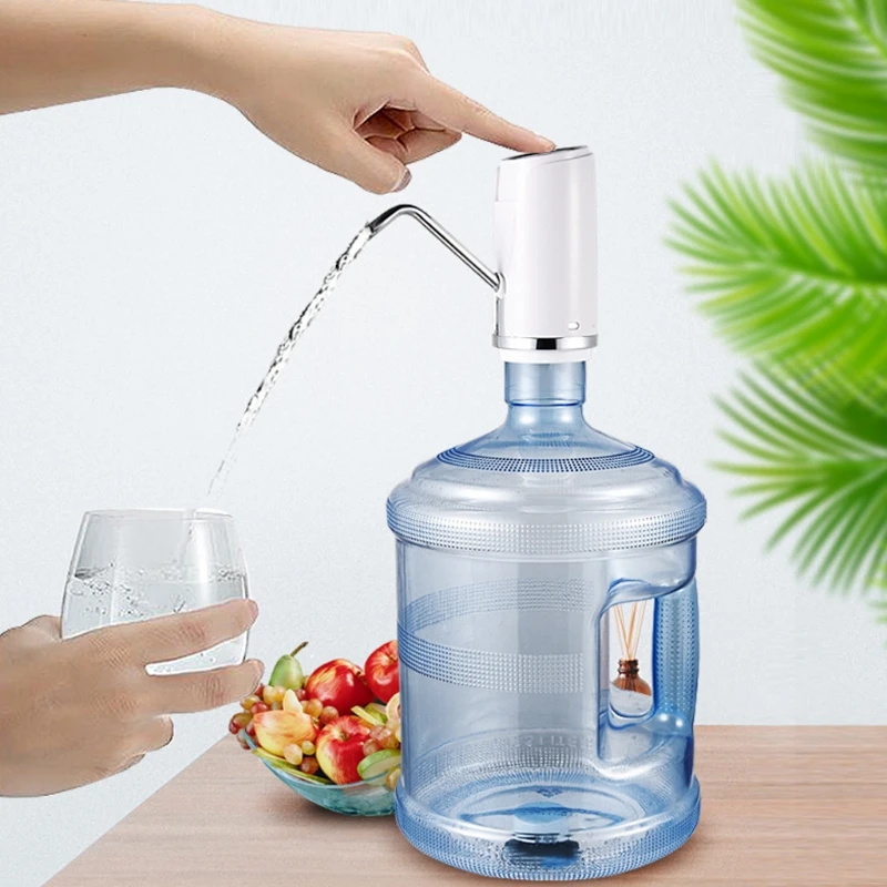 Free_on Portable Electric Water Dispener Drinking Water Pump Universal Gallon Bottle Water Dispenser Switch Household Appliances