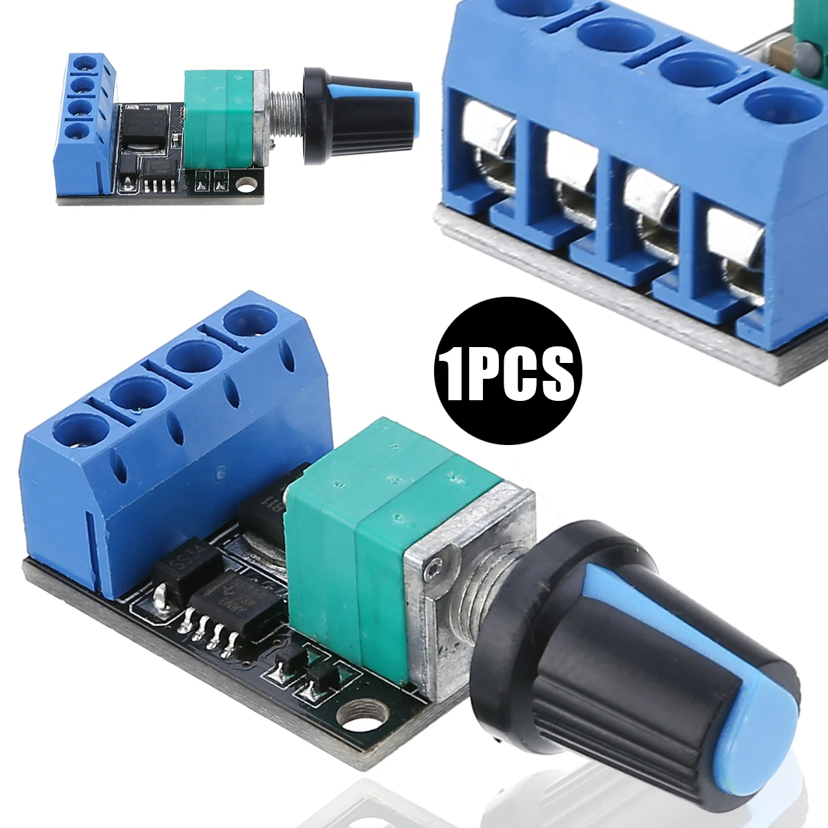 New PWM DC Motor Speed Regurator 5V-16V 10A DC Motor Speed Controlling Switch LED Dimmer Controller