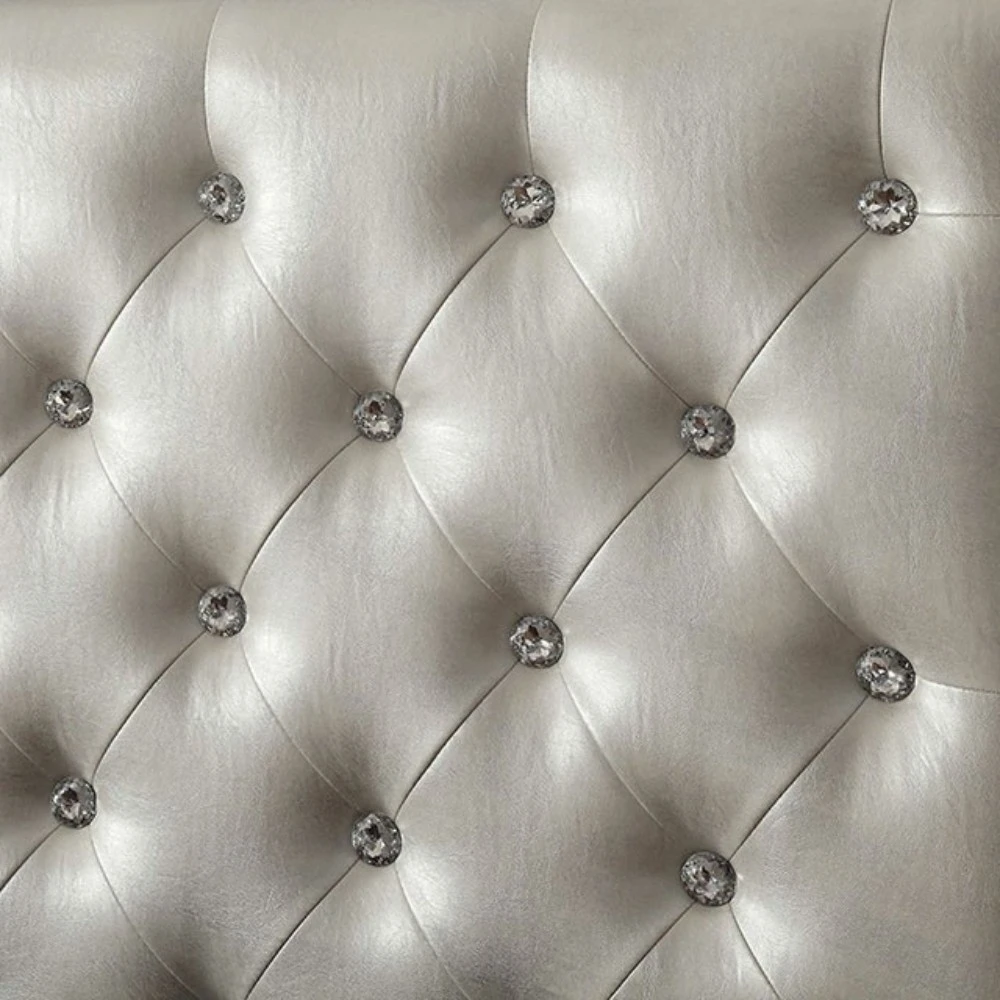 Aldebaran  Contemporary Twin Size Headboard, Gray (2)