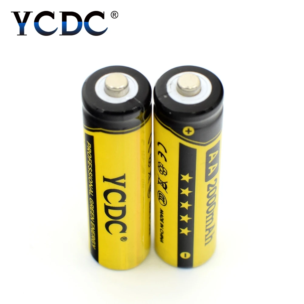 YCDC горячий! 4 шт 1 2 V AA 2000 mAh ni mh аккумуляторная батарея EE6338|rechargeable battery|aa mahbattery a |