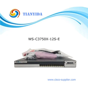 Billige Neue Versiegelt WS-C3750X-12S-E Catalyst C3750X 12 Port PoE Gigabit SFP Ethernet Schalter Kostenloser Versand