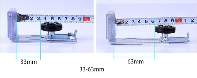 2 шт./лот Регулируемая верхняя подвесная раздвижная бескаркасная дверь из стекла и дерева напольная направляющая роликовое колесо линейное направление