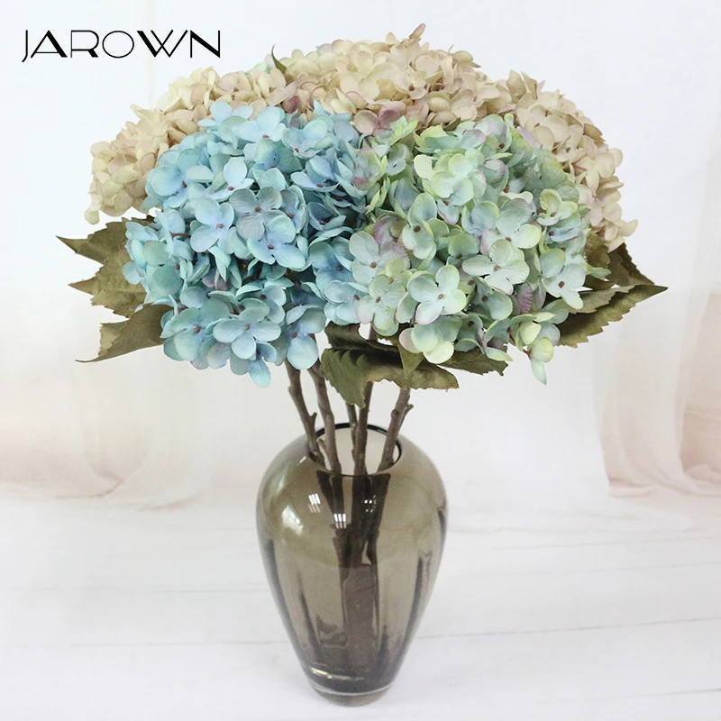 

Artificial Hydrangea Silk Flower 1 big flowerBouquet Fleur Artificielle Flores Arrange Table Wedding Home Decor Party accessory