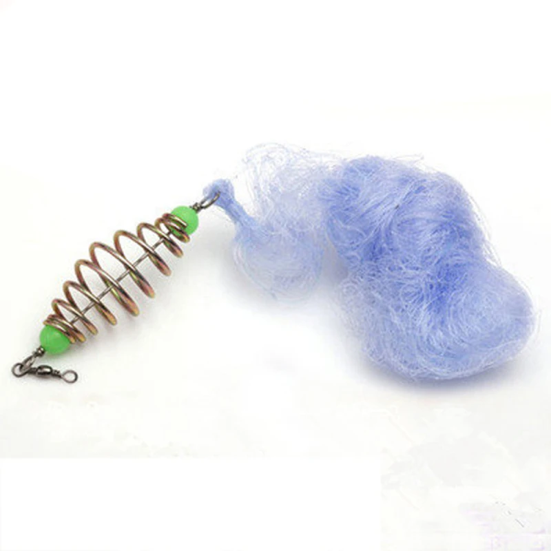 

Fishing Net with trough feeder with a net Beads Ball Bearing Solid Ring Fishing Connector Freshwater Fishing tool Size 1.5-6.5cm