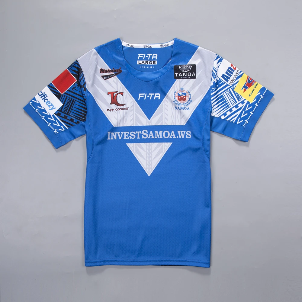 نيوزيلندا ساموا قميص كرة قدم أمريكية مصنوع من الصوف 2017 كأس العالم دوري الرجبي قميص 2018 ساموا قمصان s-3xl