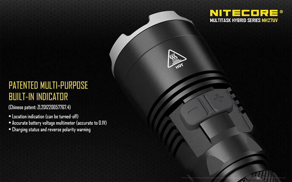 Nitecore MH27UV CREE XP-L HI V3 365 нм Ультрафиолетовый Красный Синий УФ светодиодный фонарик с аккумулятором 3100 мАч+ зарядка через USB