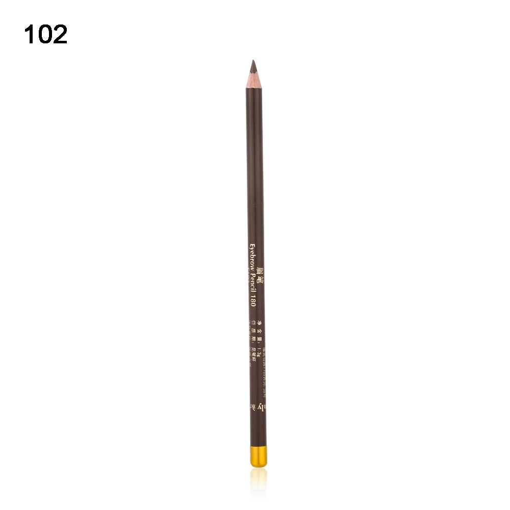 Профессиональный Водостойкий карандаш для бровей, макияж бровей, ручка энхансера для бровей, темно-коричневый карандаш для бровей - Цвет: 102