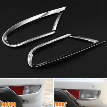 

2pcs/pair ABS Rear Bumper Fog Light Lamp Cover Trim Frame Decoration Garnished For Mitsubishi Pajero Montero Sport 2009-2014