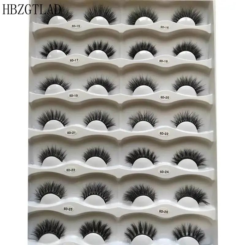 

14pair Multipack 3D Mink lashes Crisscross False Eyelashes Cruelty Free Mink Eyelashes Makeup Eyelash Extension Reusable Lashes