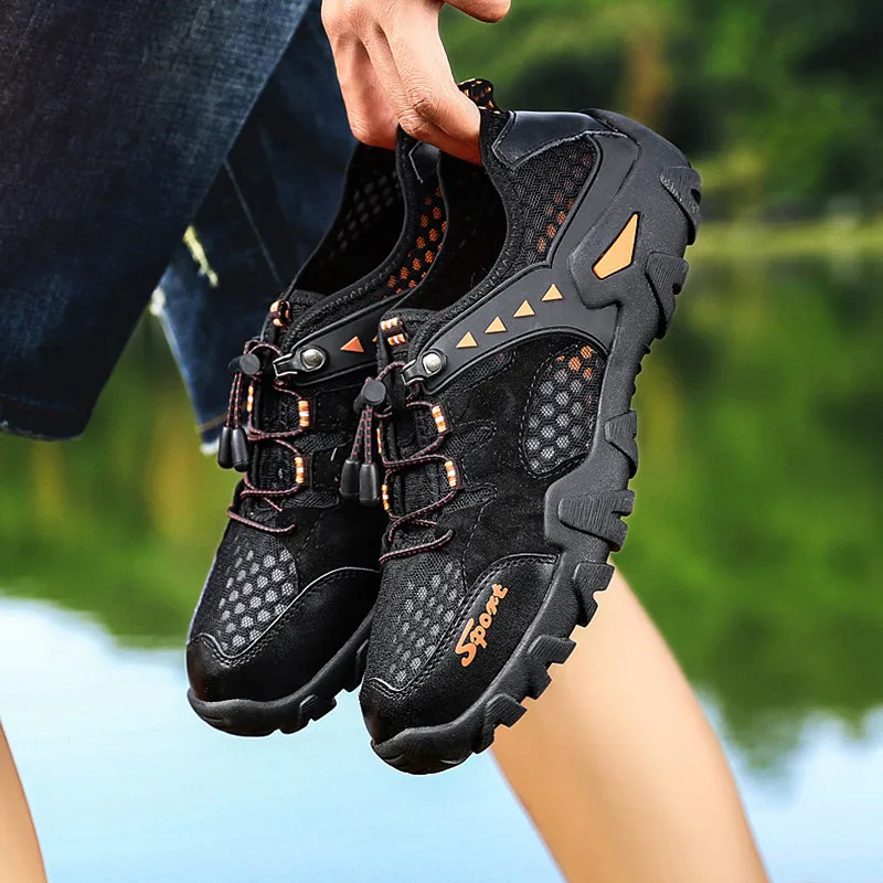 

Big Size 38-48 Summer Men Outdoor Sneakers Breathable Hiking Shoes Men Women Outdoor Hiking Sandals Men Trekking Trail Water w5
