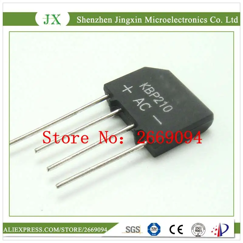 

20PCS KBP210 2A 1000V BRIDGE RECTIFIER new and original IC