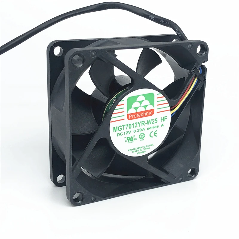 

Protechnic MGT7012YR-W25 7025 70MM 70*70*25MM Fan Comptuter CPU Cooling fan 12V 0.39A with 4pin
