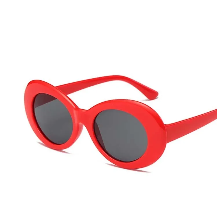 Cateye, женские солнцезащитные очки, классические, Ретро стиль, Ретро стиль, Овальные, солнцезащитные очки для женщин, фирменный дизайн, очки, высокое качество, UV400 Oculos - Цвет линз: Red gray