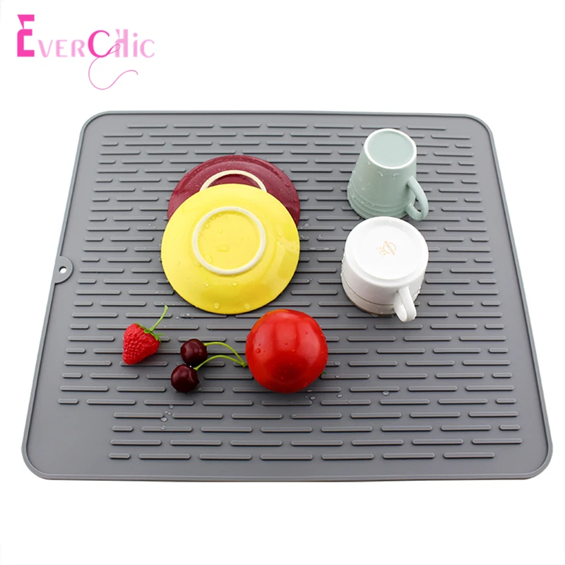 

Household Extra Large Dish Drying Mat Premium Heat Resistant Silicone Pad Home Anti Scalding Table Mat