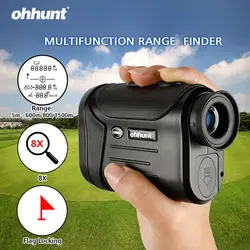 Ohhunt 8X600 м 800 1500 Многоцелевой лазерный Дальнобойщики охоты Гольф Монокуляр Дальномер метр Открытый измерения