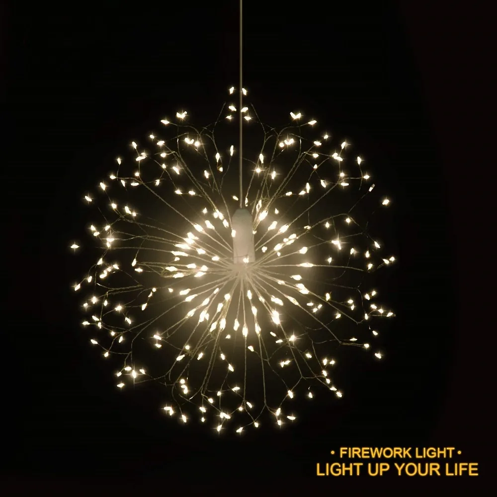 Hanging Firework shape Fairy string lights Waterproof Dimmable Holiday