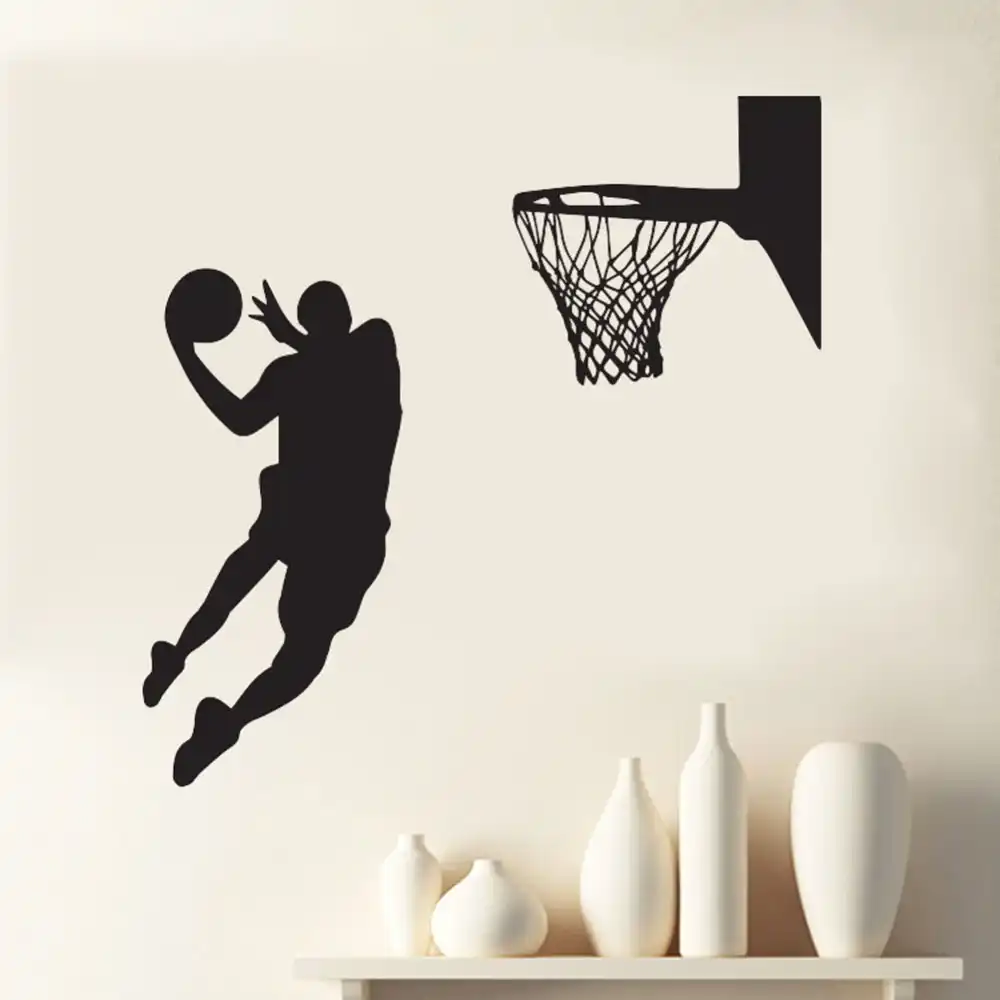 ホット動クール壁デカール Slam Dunk バスケットボール壁壁画