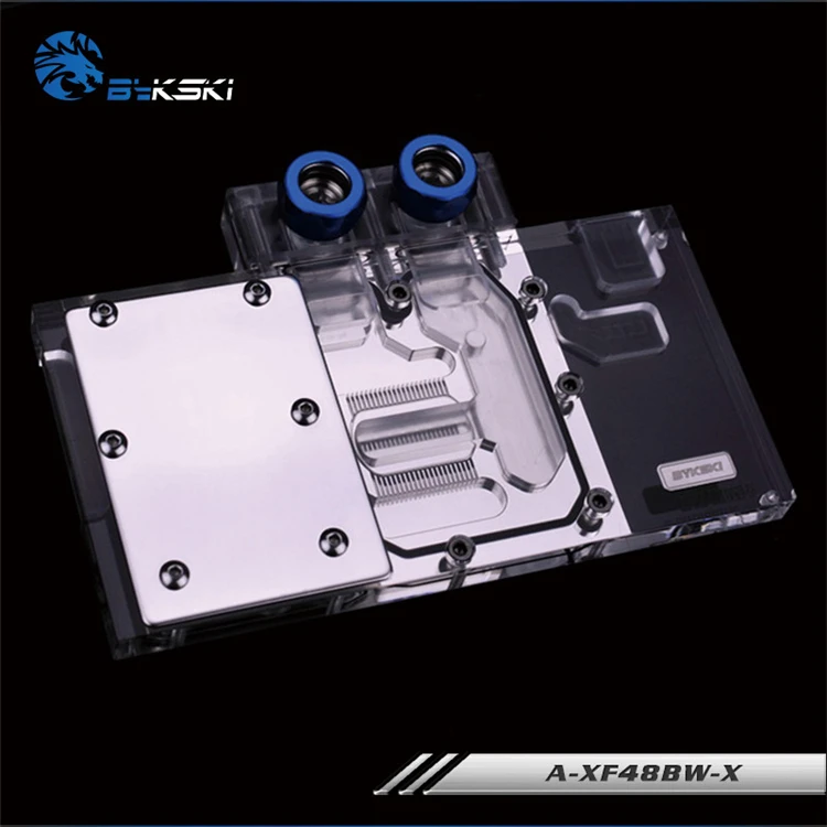 Блок водяного охлаждения BYKSKI с полным покрытием для RX590 FATBOY / XFX Radeon RX RS 480 8GB GDDR5 GPU