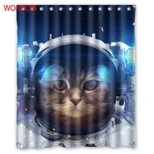 WONZOM 1Pcs Cat Waterproof Shower Curtain Dolphins Bathroom Decor Bird Decoration Animal Cortina De Bano 2017 Bath Curtain Gift