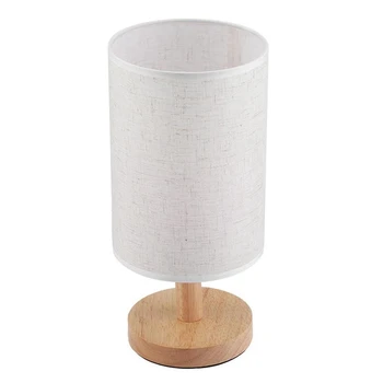 

Wifi Smart Table Lamp Simple Solid Wood Bedside Lamp(Us Plug)