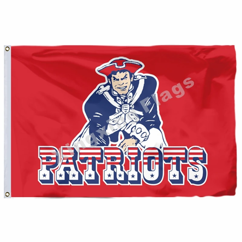 New England Patriots Old Flag 3ft x 5ft Polyester NFL New England Patriots Old Banner Flying