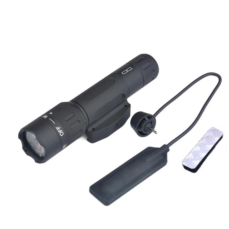 Ночной эволюционный тактический флэш-светильник WMX200 ИК-светильник, пригодный для Пикатинни, охоты, страйкбола, охотничьего фонаря, оружейный светильник NE04014 - Цвет: Черный