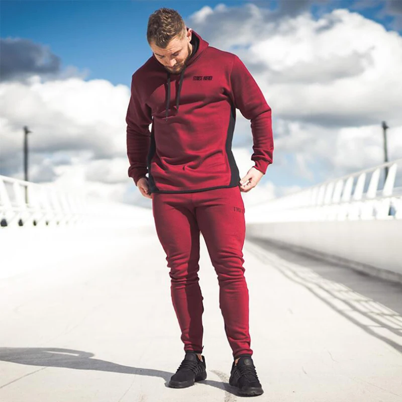 mens Long sleeve Hoodies Sweatshirt gym t shirt (16)